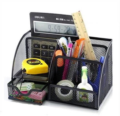 Mesh asztali szervező fiókokkal